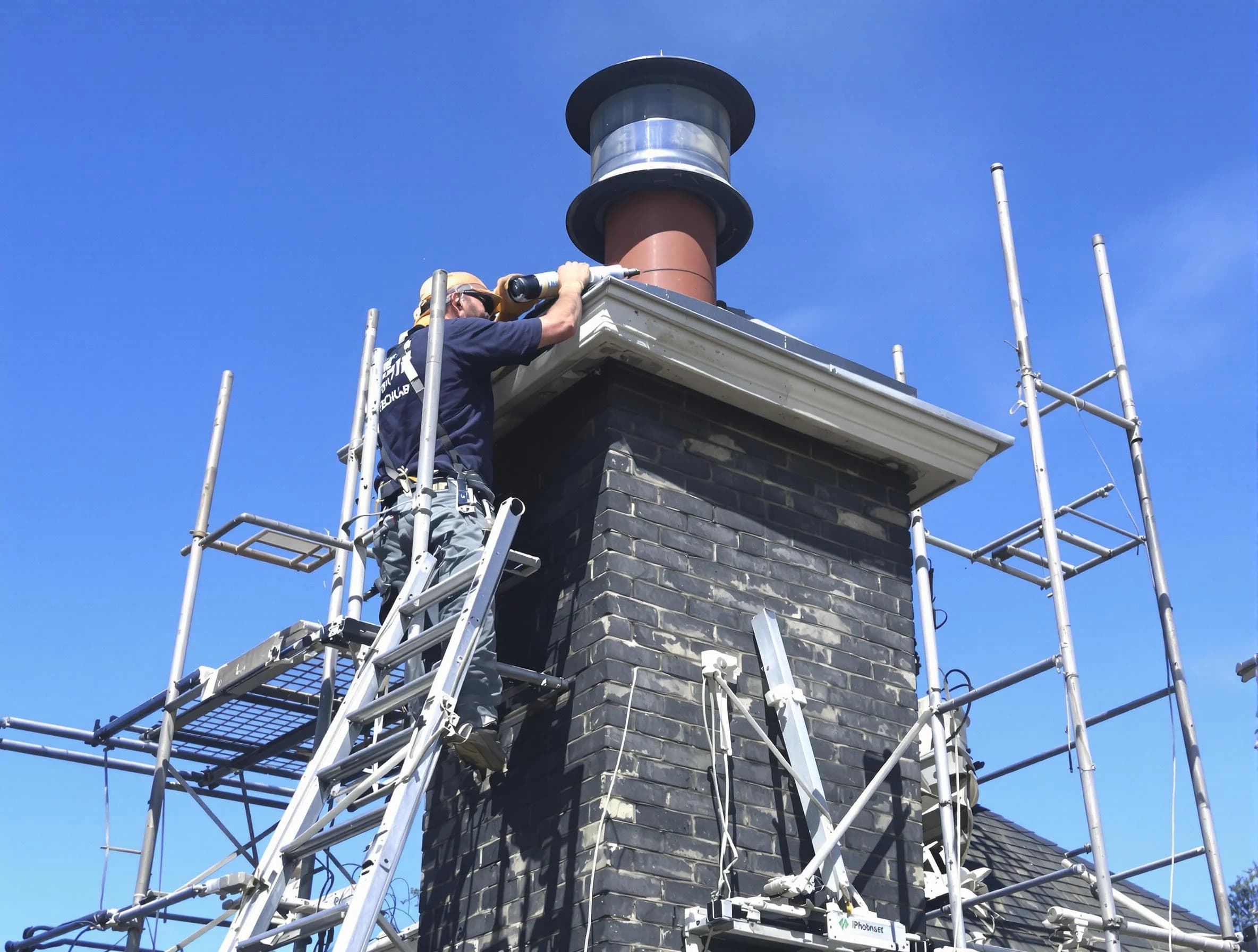 Sturdy chimney crown finished by Vineyard Chimney Sweep in Vineyard, UT