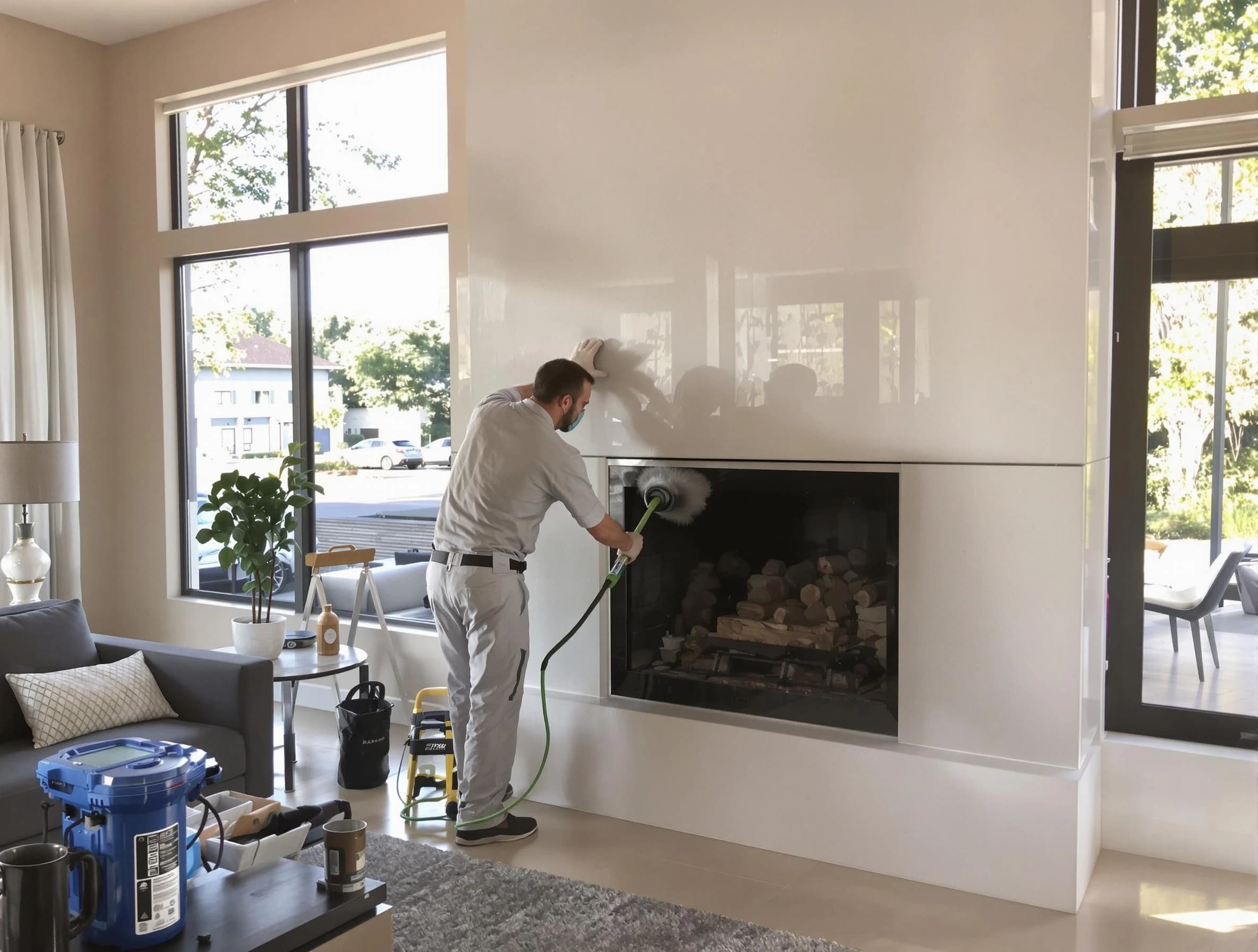 Vineyard Chimney Sweep performing thorough soot removal in Vineyard, UT