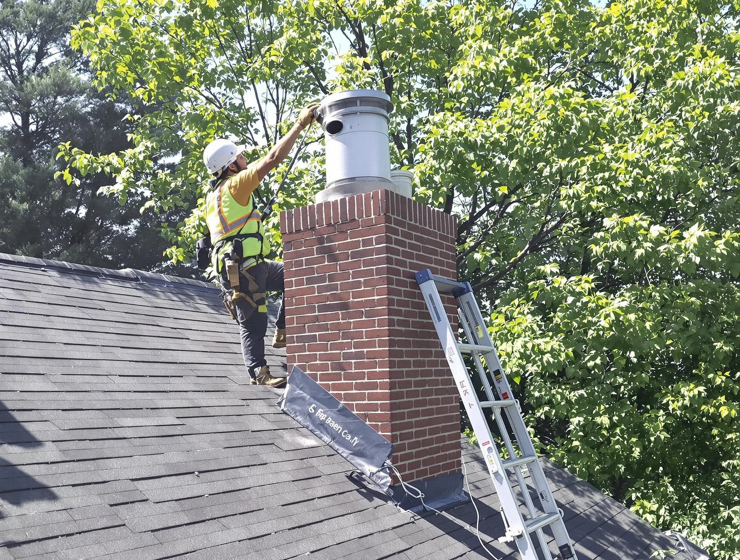 Chimney liner inspection by Vineyard Chimney Sweep in Vineyard, UT