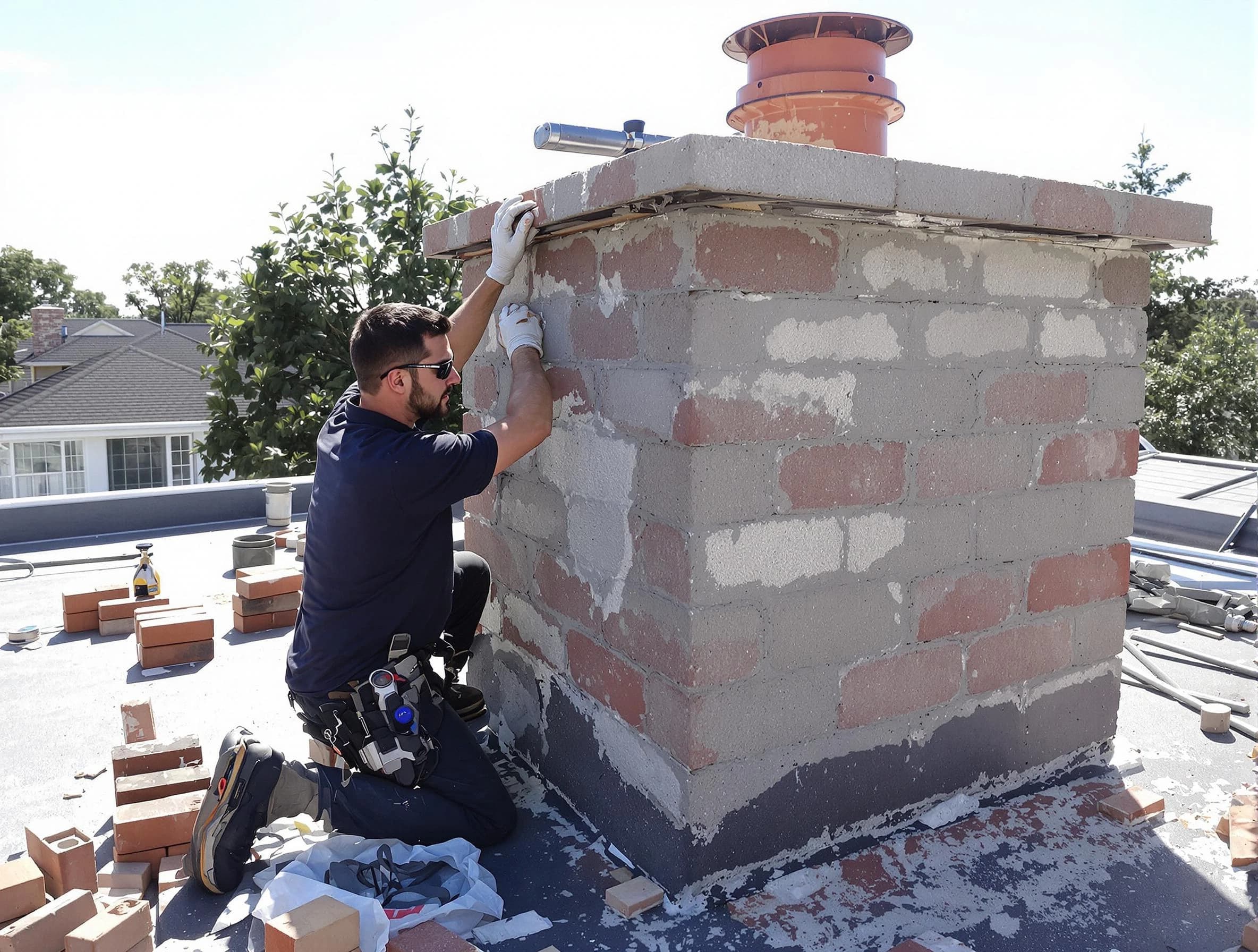Advanced chimney repair process by Vineyard Chimney Sweep in Vineyard, UT