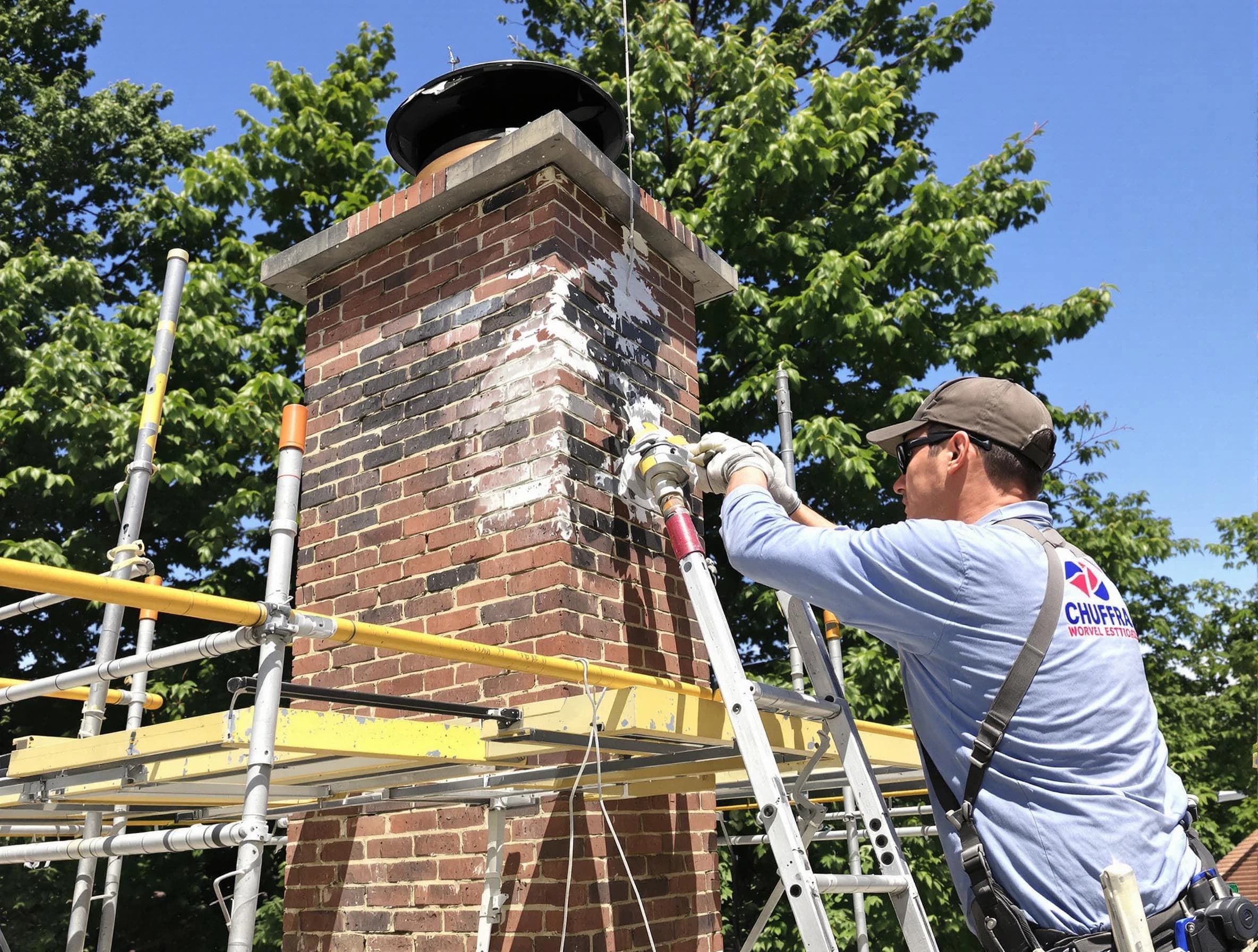 Structural chimney repair by Vineyard Chimney Sweep in Vineyard, UT