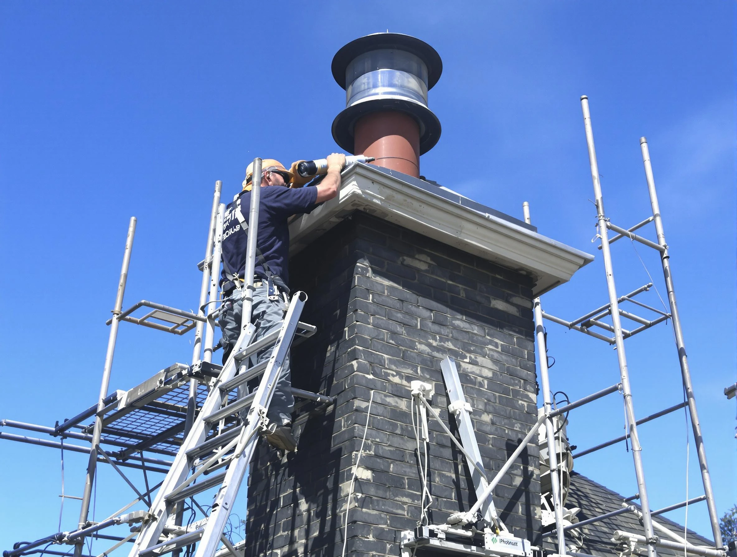 Sturdy chimney crown finished by Vineyard Chimney Sweep in Vineyard, UT